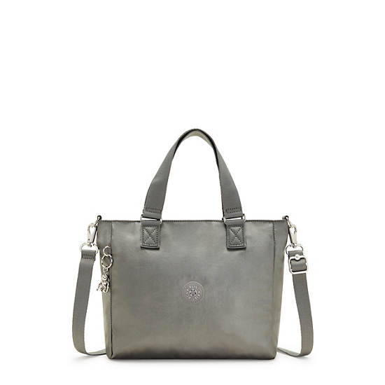 Sacs Fourre Tout Kipling Venla Metallic Grise | FR 1741NW